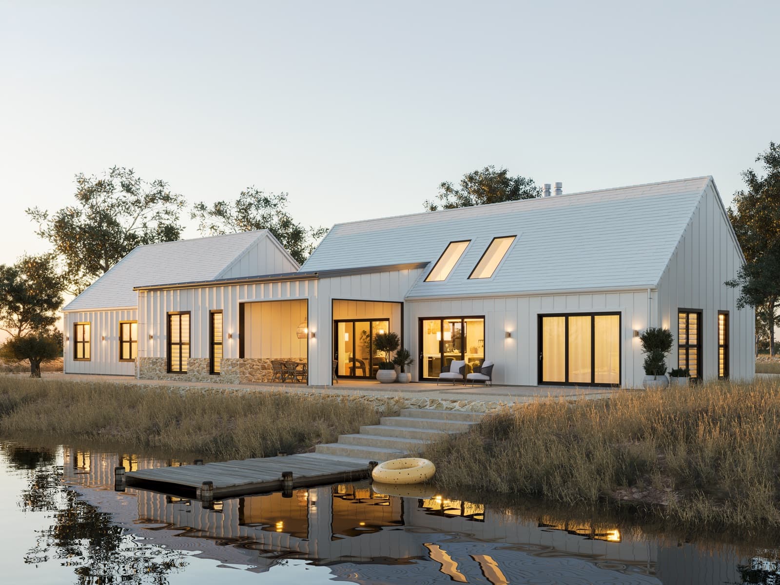 Ranchero barn-style home