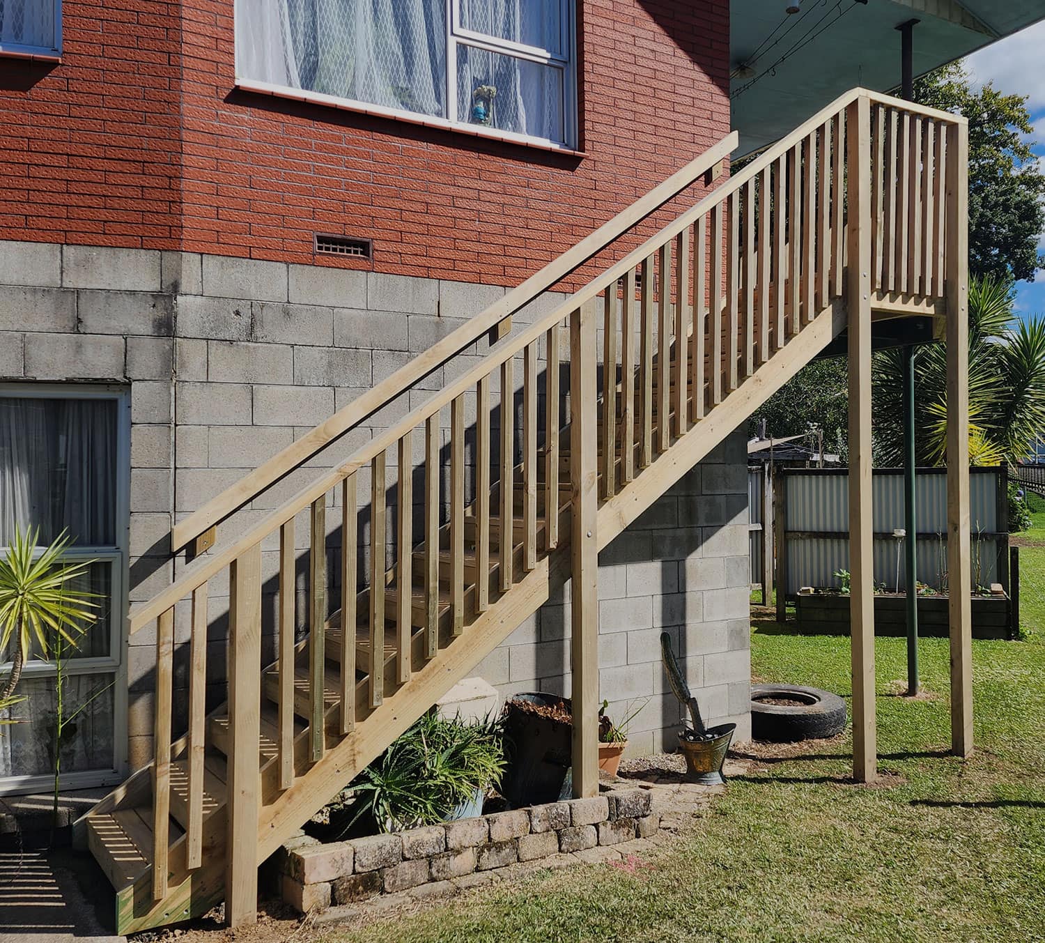 New access and stairs, built to suit the home