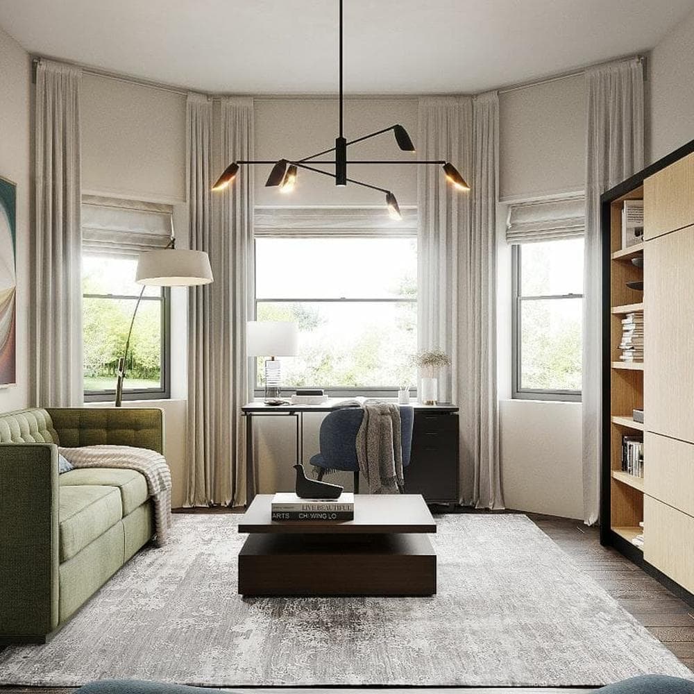 Guest bedroom that doubles as a home office