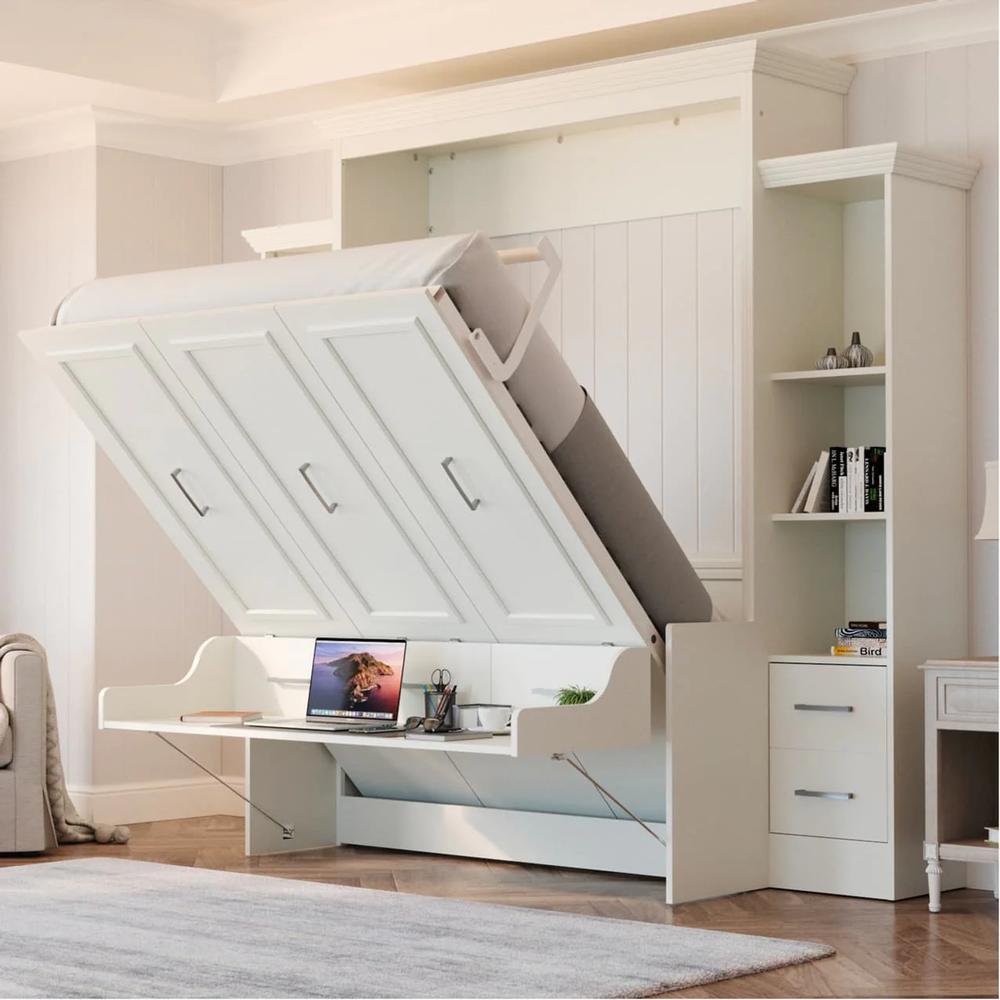 Spare room set up as a combined guest room and office